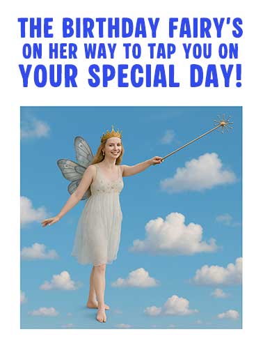 Birthday Fairy Hide Funny Aging     Better hide your ass quick!